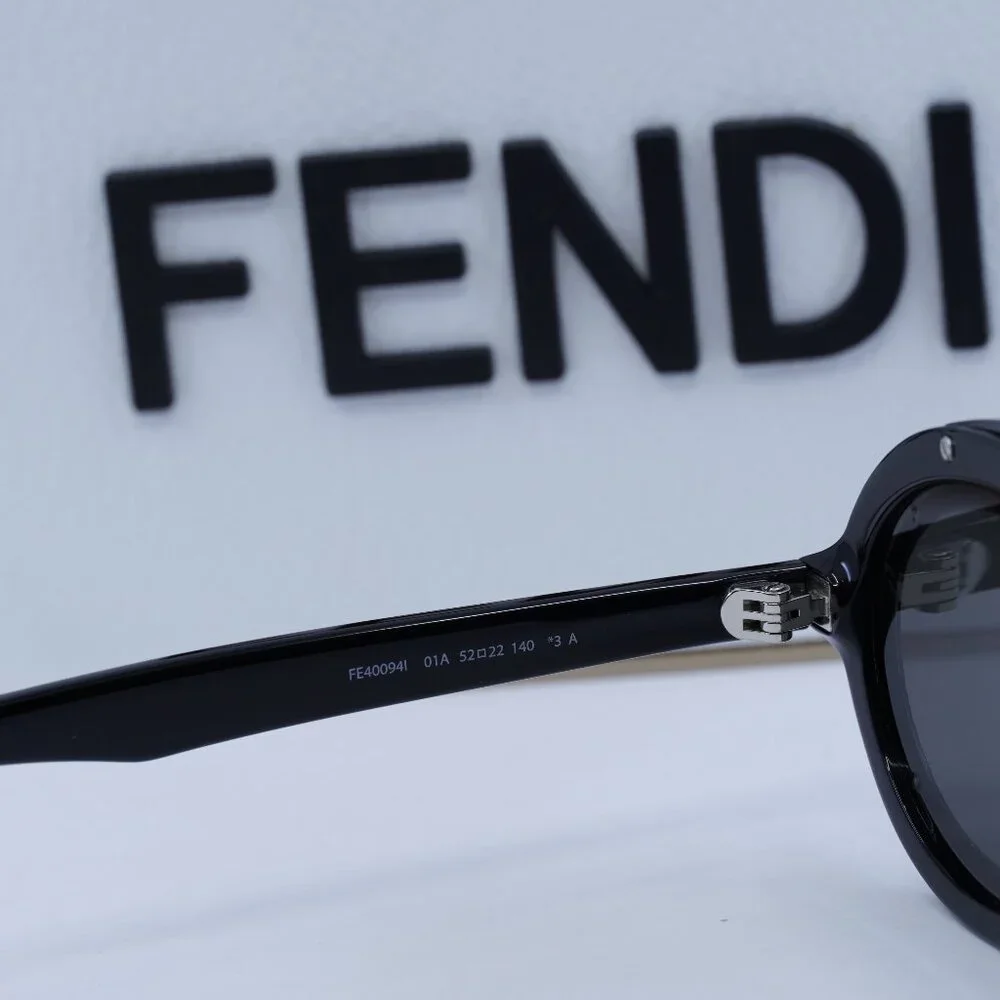 Final Price! Fendi FE40094I 01A Black Smoke Sunglasses - Picture 6 of 10